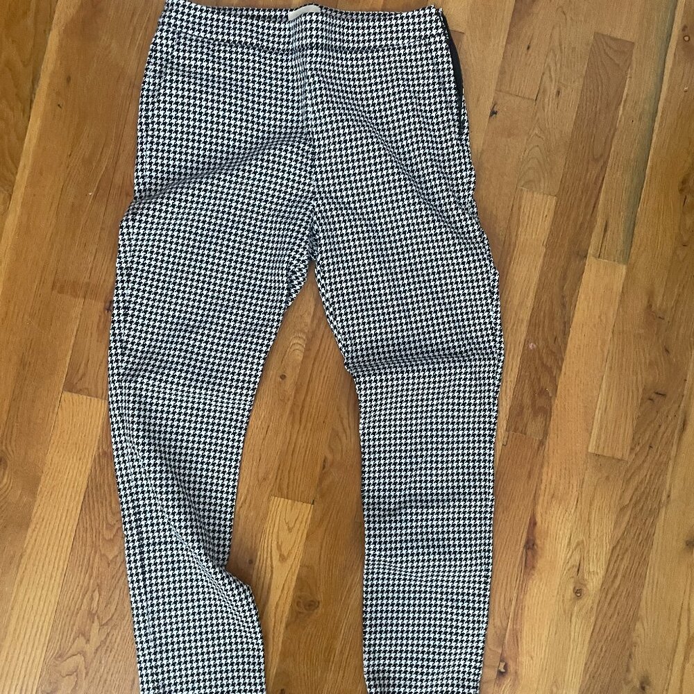 Sezane Clara Trousers Noir Écru - Size 40